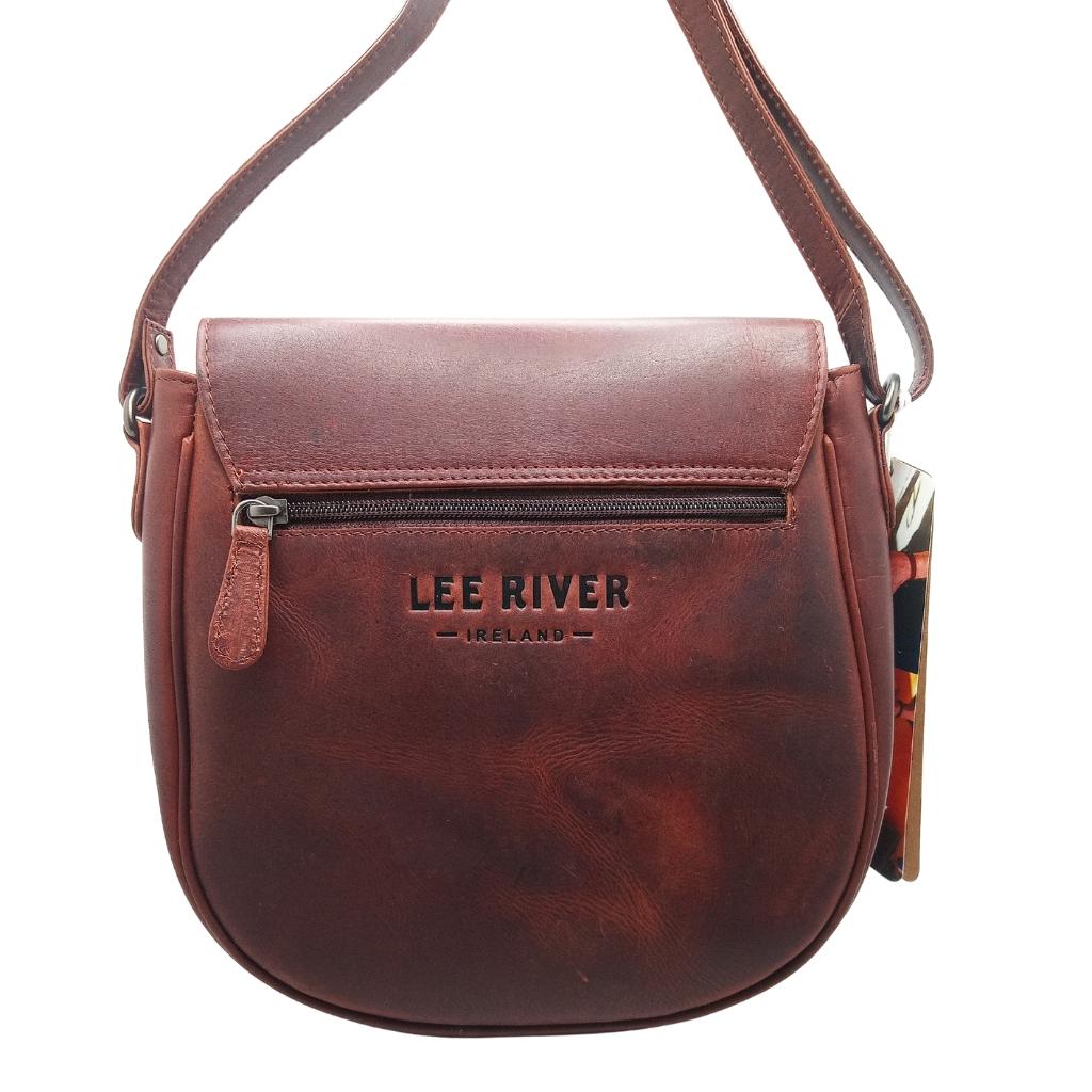 Lee River Large Celtic Leather Saddle Bag