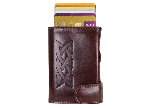 Lee River RFID Protected Pop - Up Leather Celtic Knot Wallet - The Celtic Gift Store - Wallets