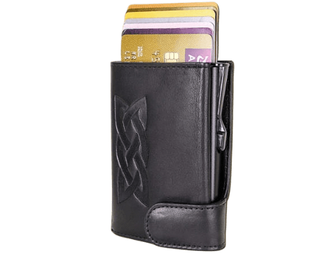 Lee River RFID Protected Pop - Up Leather Celtic Knot Wallet - The Celtic Gift Store - Wallets
