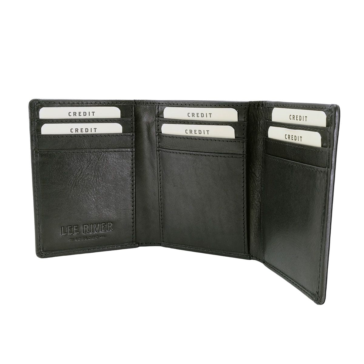 Lee River Sean Leather Tri - Fold Wallet