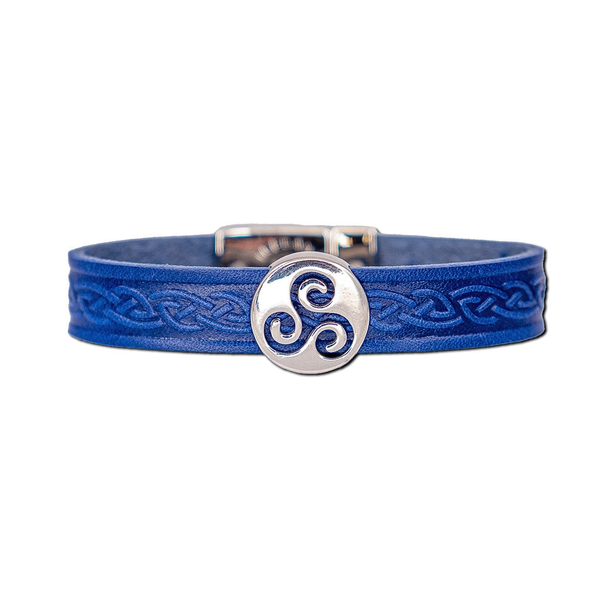 Lee River Triskele Leather Cuff Bracelet - The Celtic Gift Store - bracelets