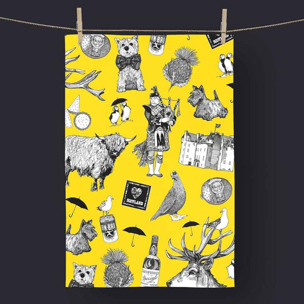 Love Scotland Tea Towel - The Celtic Gift Store - Kitchenware
