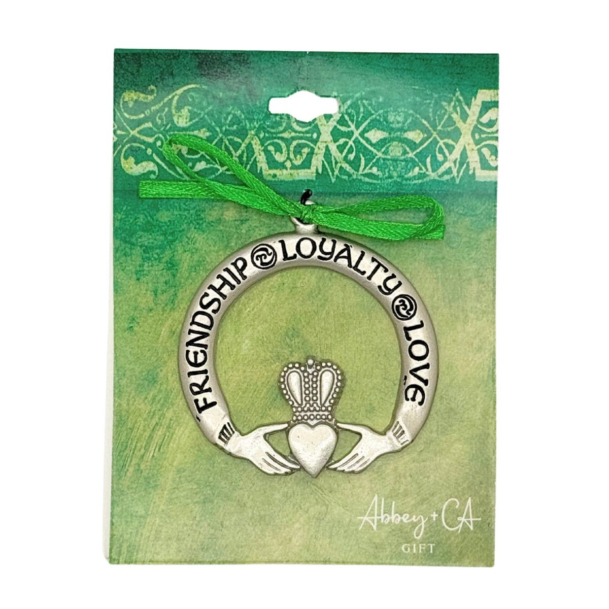 Metal Claddagh Christmas Ornament