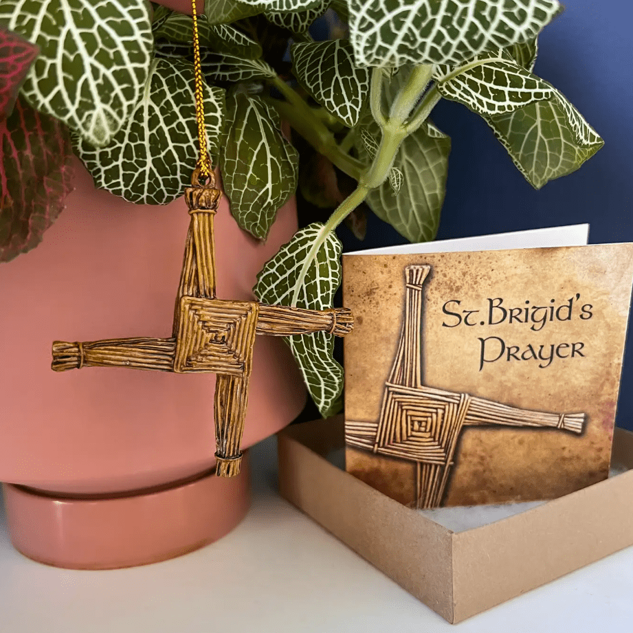 Metal St. Brigid's Cross Ornament - The Celtic Gift Store - Decor