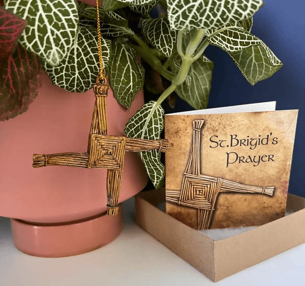 Metal St. Brigid's Cross Ornament - The Celtic Gift Store - Decor