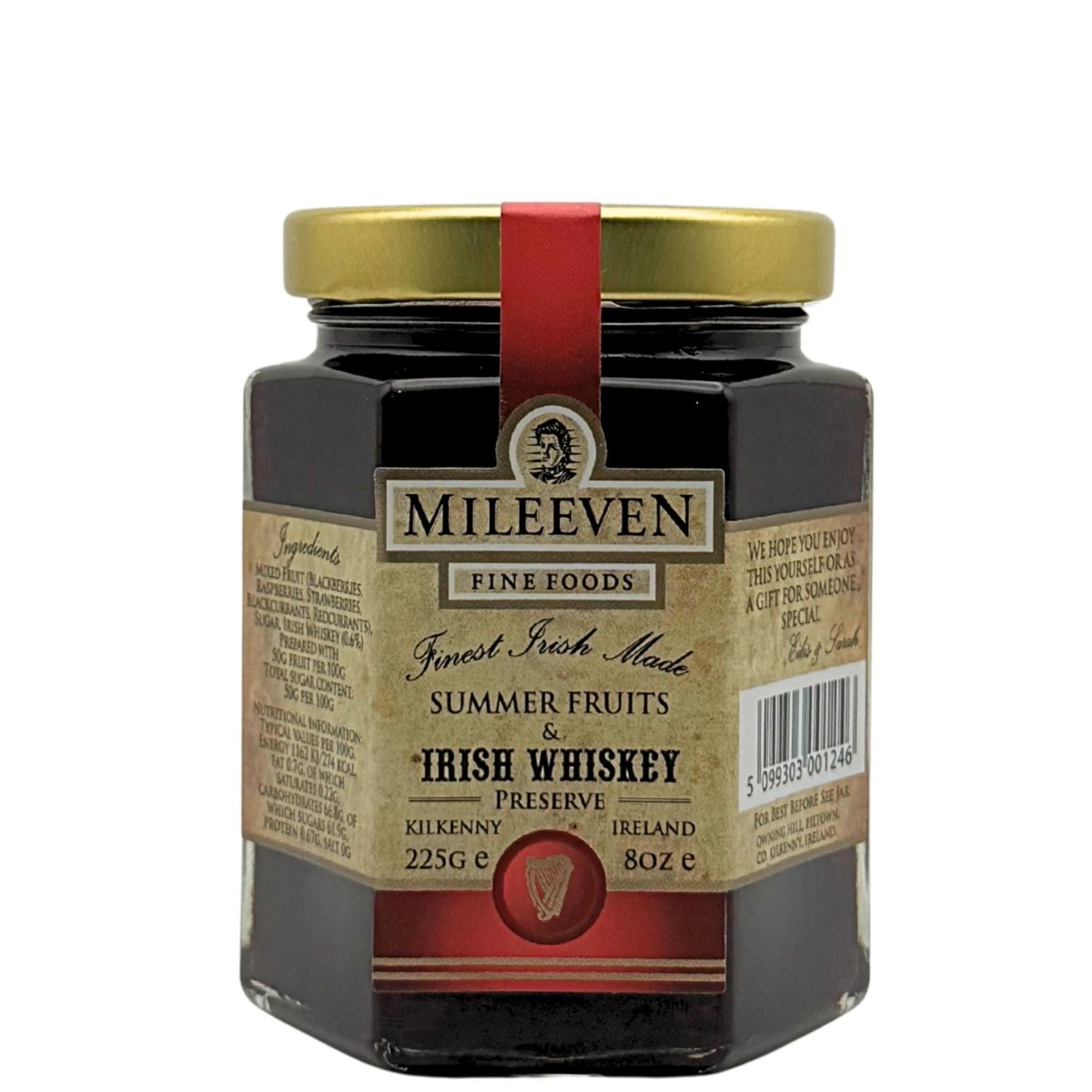Mileeven Summer Fruits and Whiskey Jam - The Celtic Gift Store - Food
