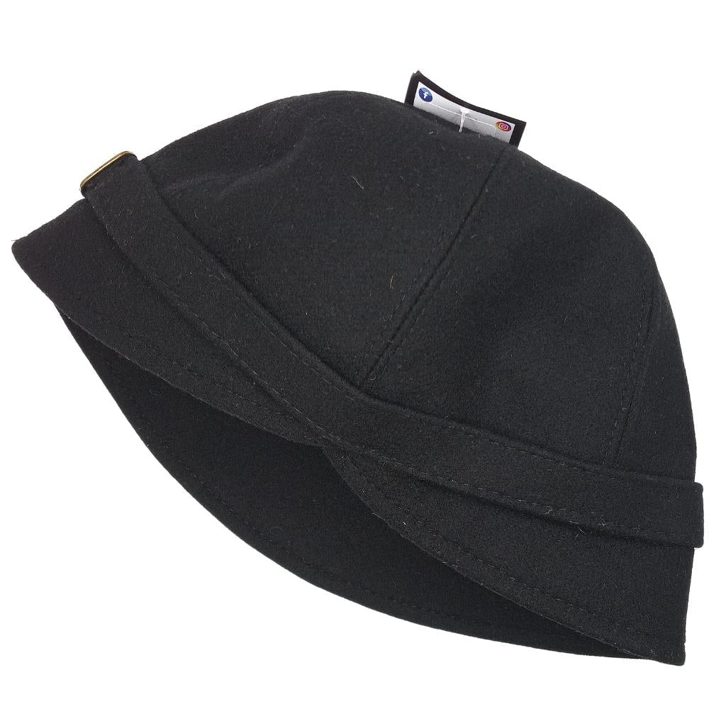 Mucros Weavers Black Tweed Flapper Cap by Mucros Weavers - Hats