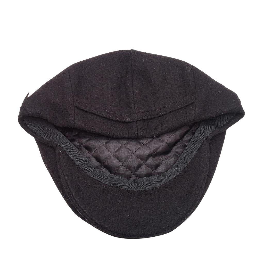 Mucros Weavers Black Tweed Flat Cap by Mucros Weavers - Hats