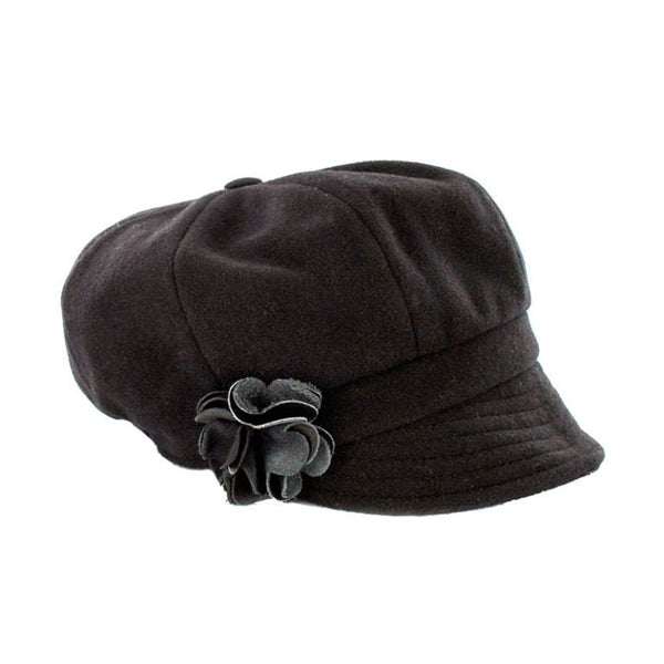 Mucros Weavers Black Tweed Newsboy Cap - The Celtic Gift Store - Hats