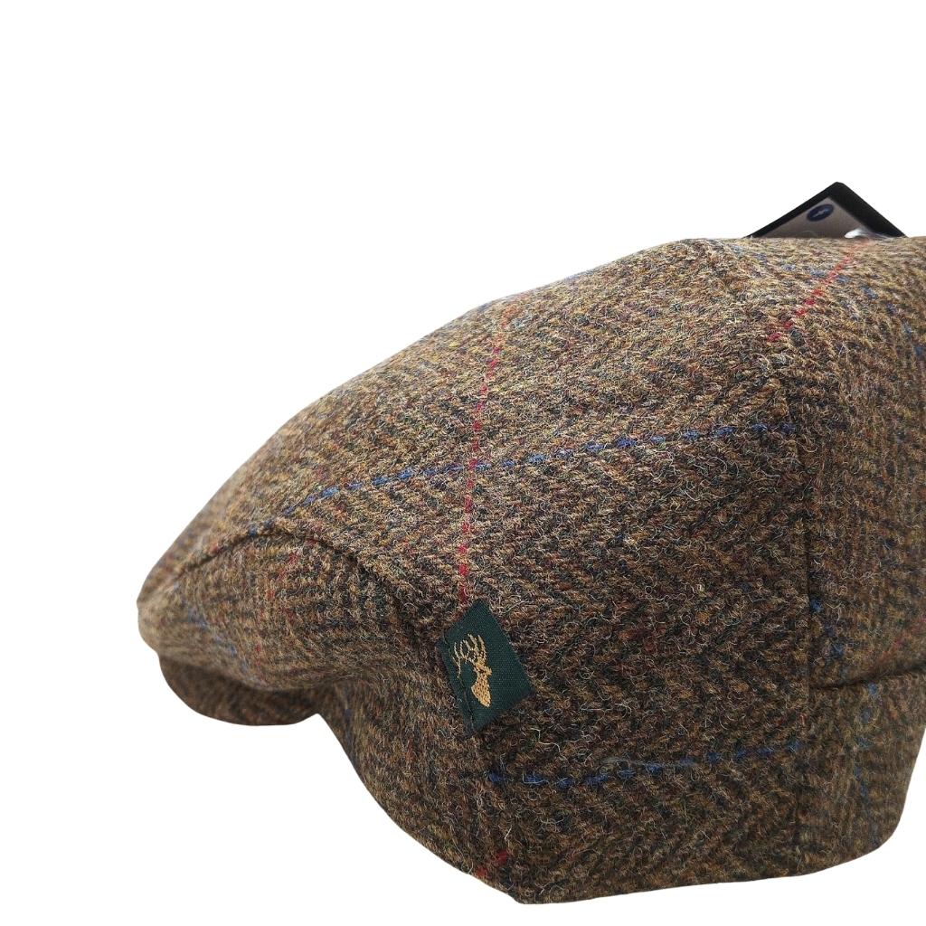 Mucros Weavers Brown Herringbone Tweed Flat Cap 92 by Mucros Weavers - Hats