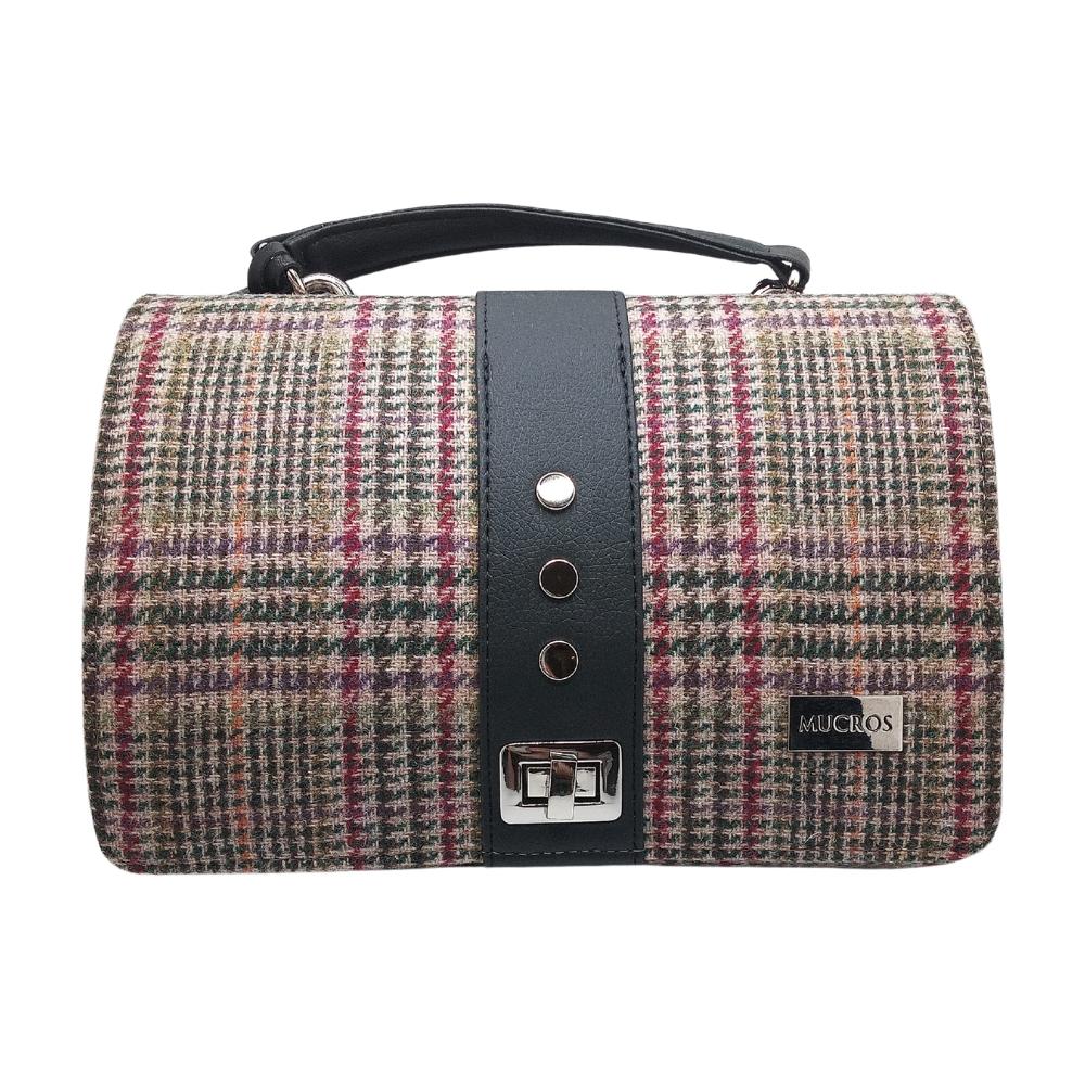 Mucros Weavers Fiona Bag- Cream and Red Houndstooth