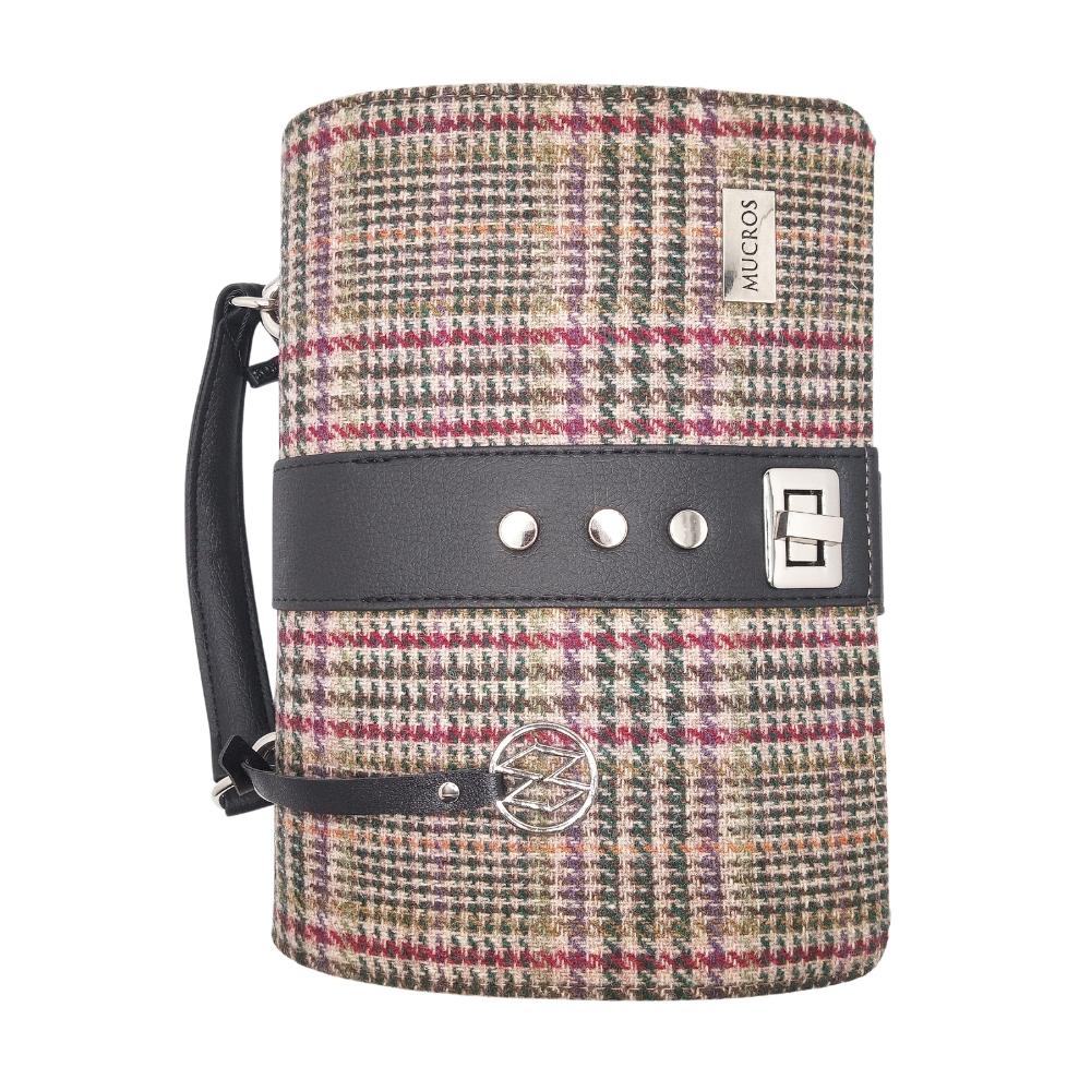 Mucros Weavers Fiona Bag- Cream and Red Houndstooth