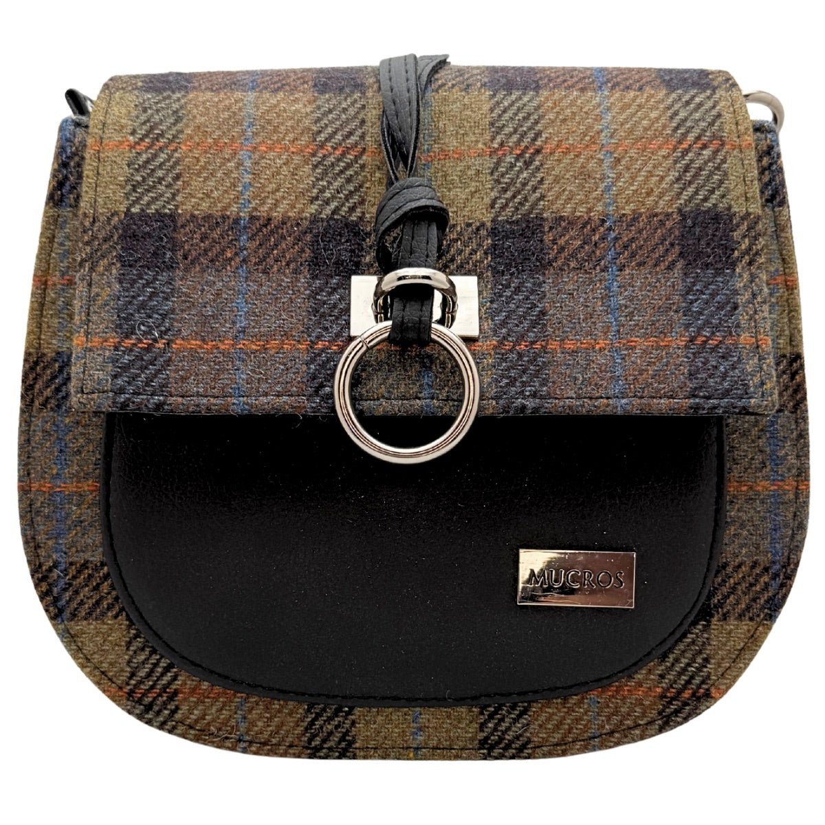 Mucros Weavers Grace Bag - Brown Tartan