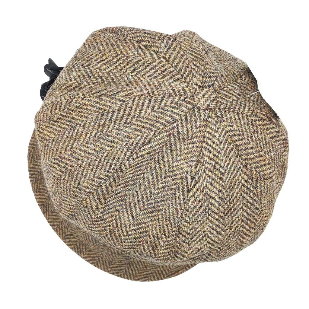 Mucros Weavers Light Brown Herringbone Newsboy Cap- 7823-224 by Mucros Weavers - Hats