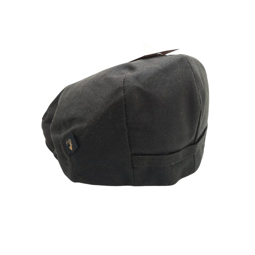 Mucros Weavers Olive Waxed Tweed Flat Cap by Mucros Weavers - Hats
