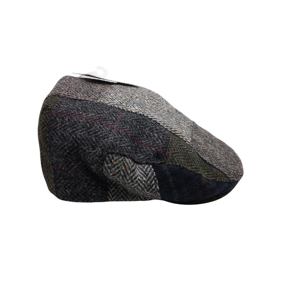 Mucros Weavers Patchwork Cap A- Grey Tone Base by Mucros Weavers - Hats