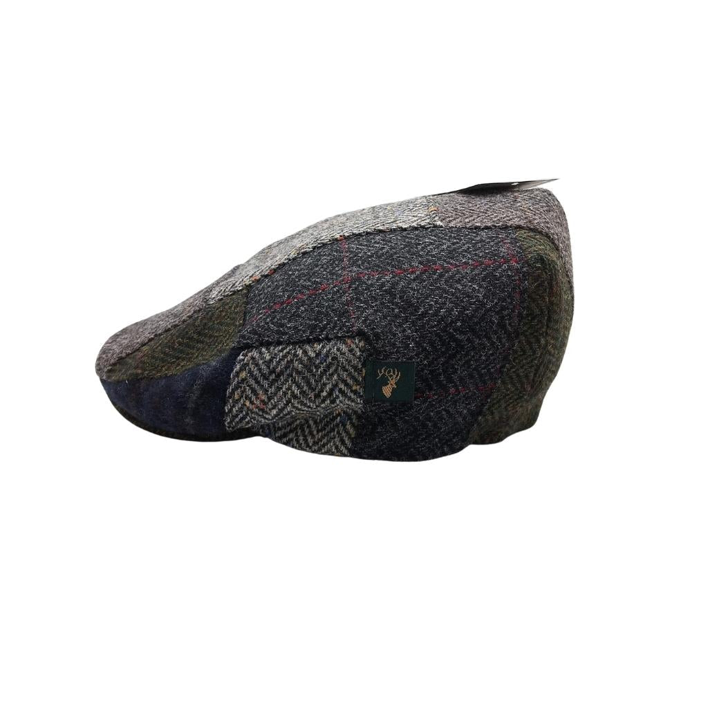 Mucros Weavers Patchwork Cap A- Grey Tone Base by Mucros Weavers - Hats
