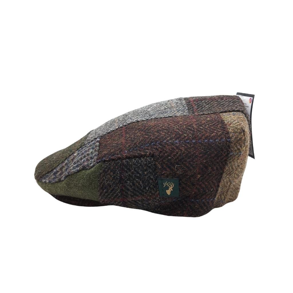 Mucros Weavers Patchwork Cap B- Brown Tone Base by Mucros Weavers - Hats