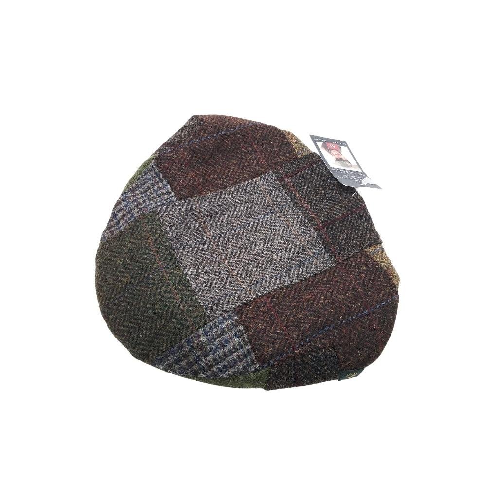 Mucros Weavers Patchwork Cap B- Brown Tone Base by Mucros Weavers - Hats