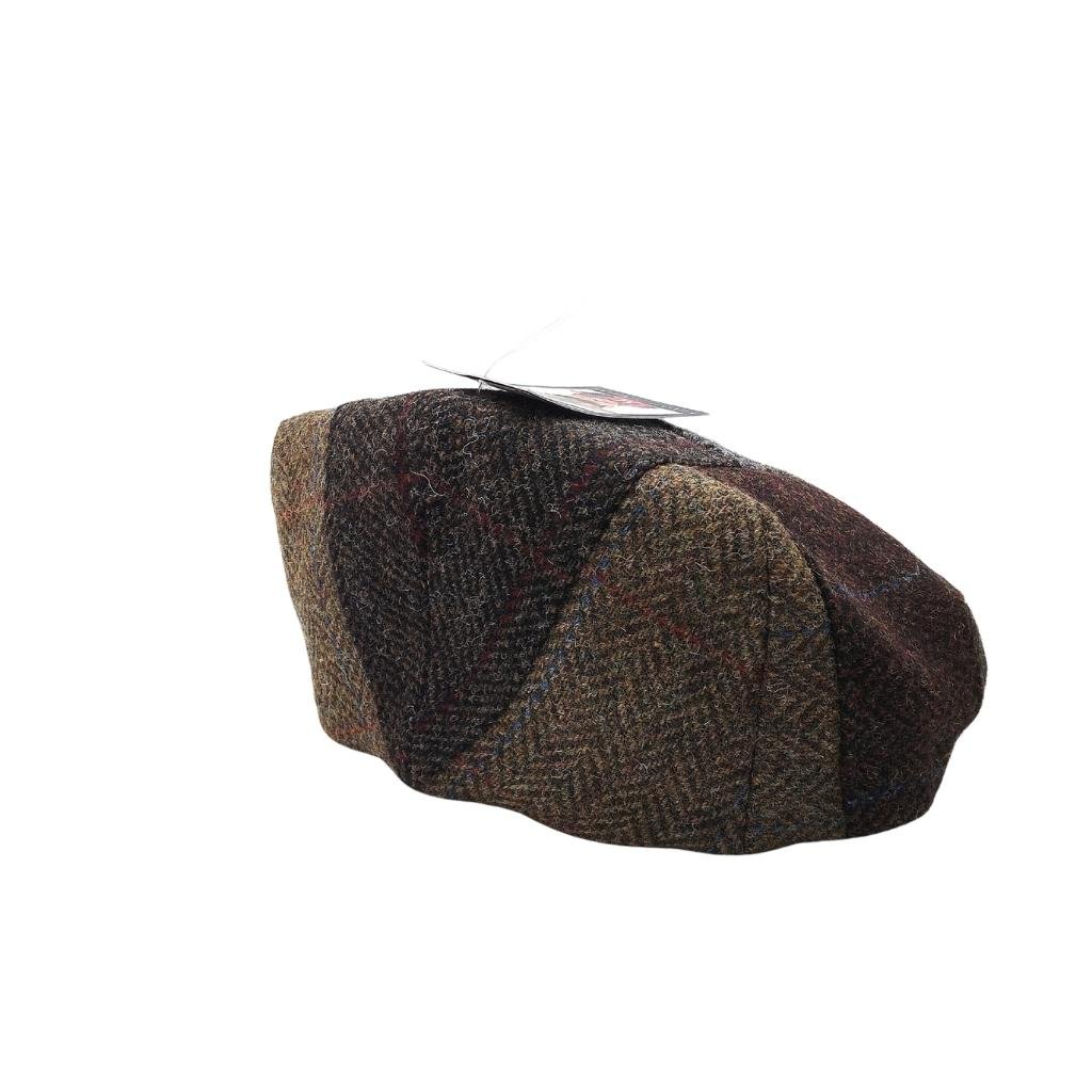 Mucros Weavers Patchwork Cap B- Brown Tone Base by Mucros Weavers - Hats