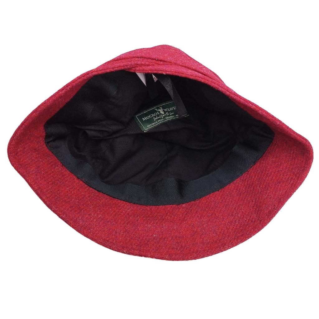 Mucros Weavers Red Tweed Flapper Cap by Mucros Weavers - Hats