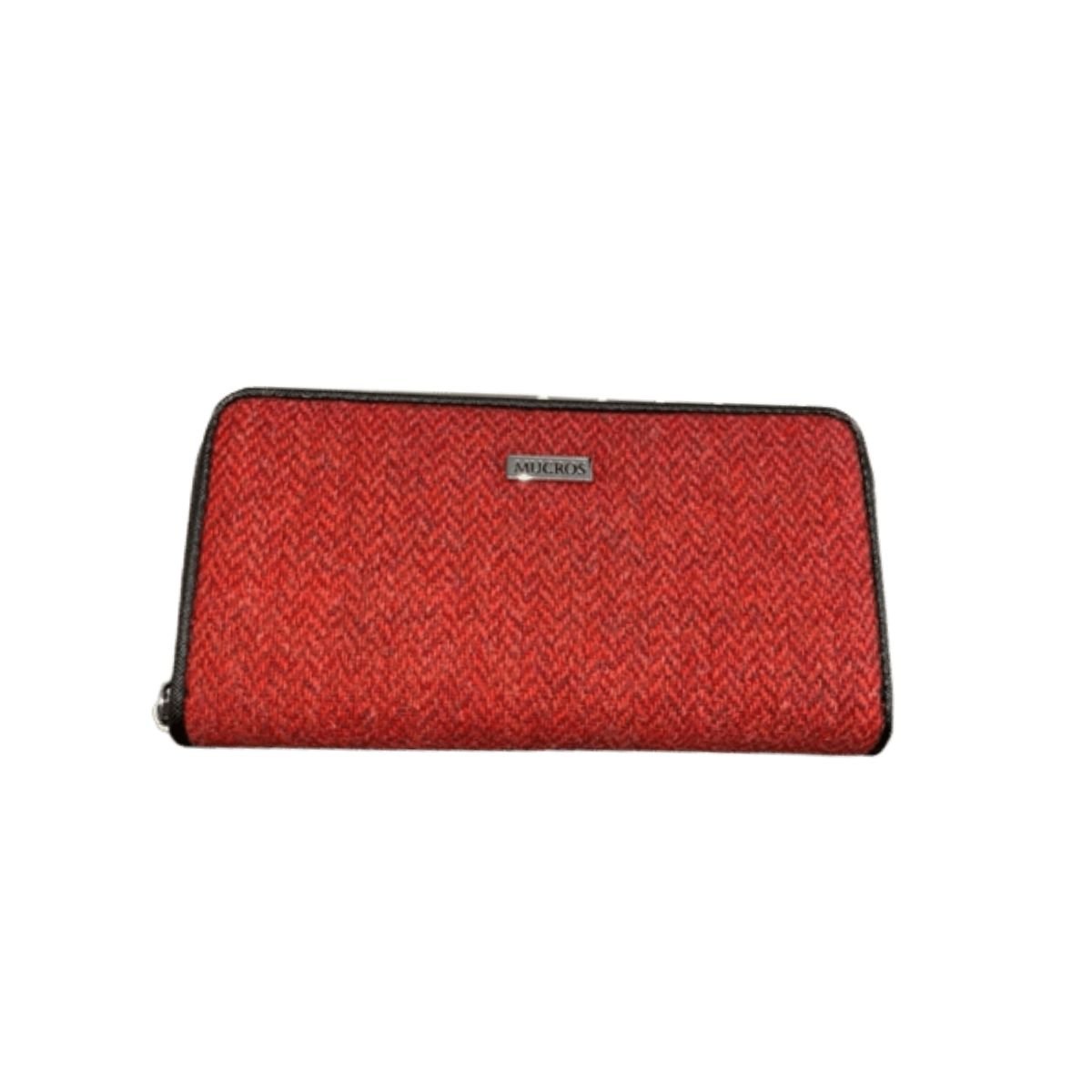 Mucros Weavers Red Tweed Wallet