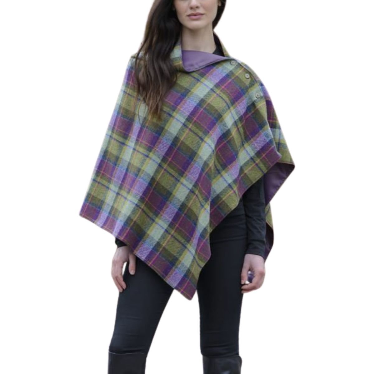 Mucros Weavers Wrap - Purple Green