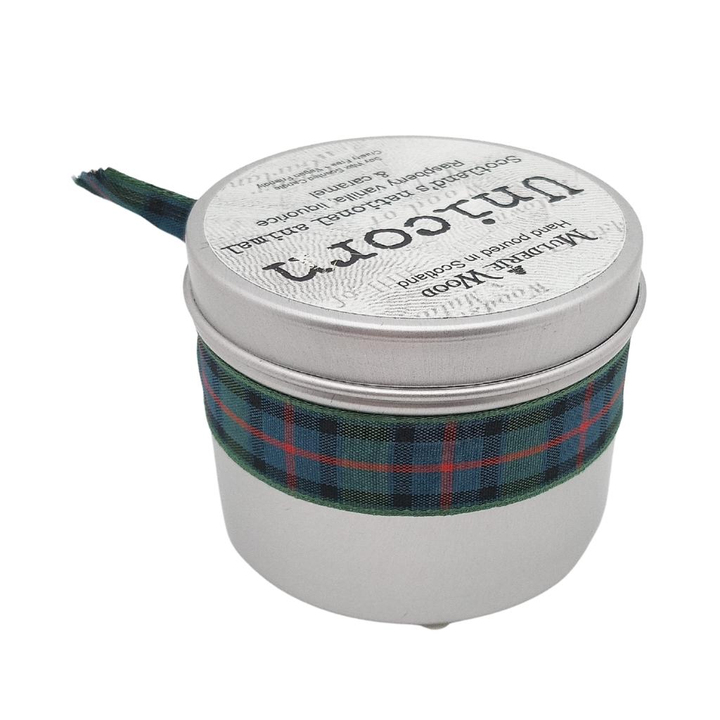 Mulderie Wood Scottish Unicorn Candle