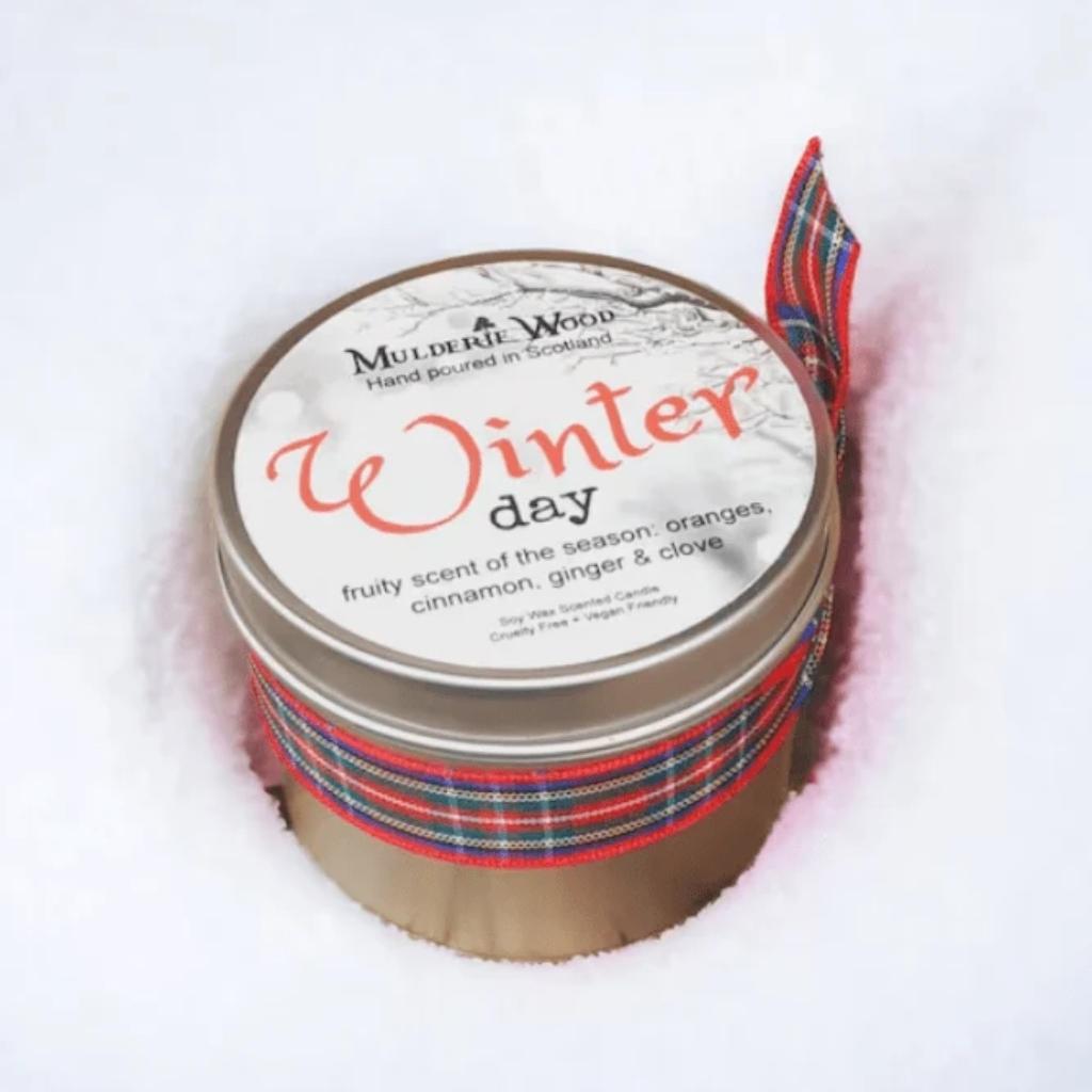 Mulderie Wood Winter Day Candle