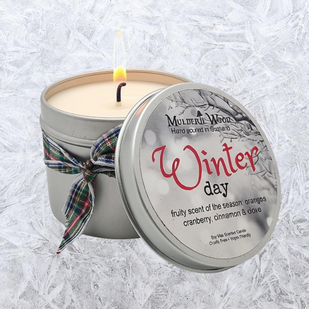 Mulderie Wood Winter Day Candle