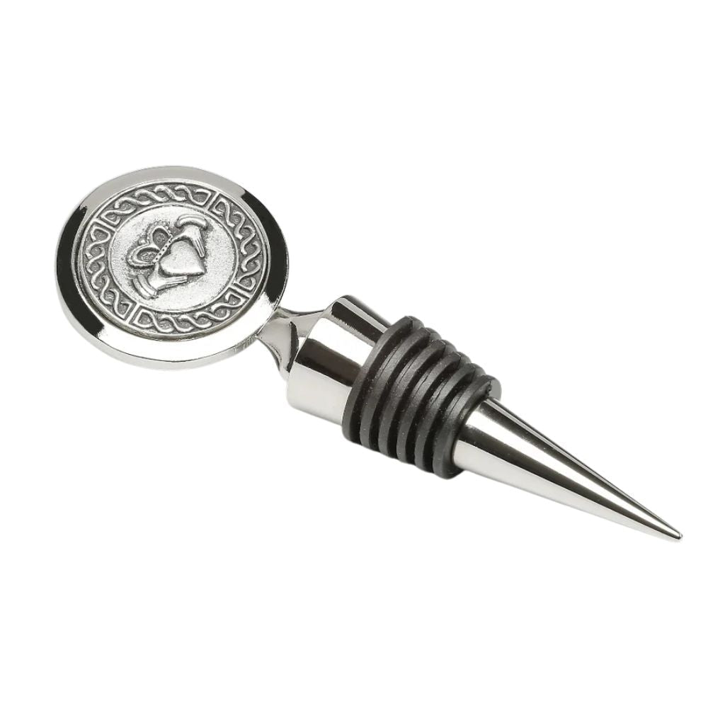 Mullingar Pewter Claddagh Wine Stopper - The Celtic Gift Store - Barware
