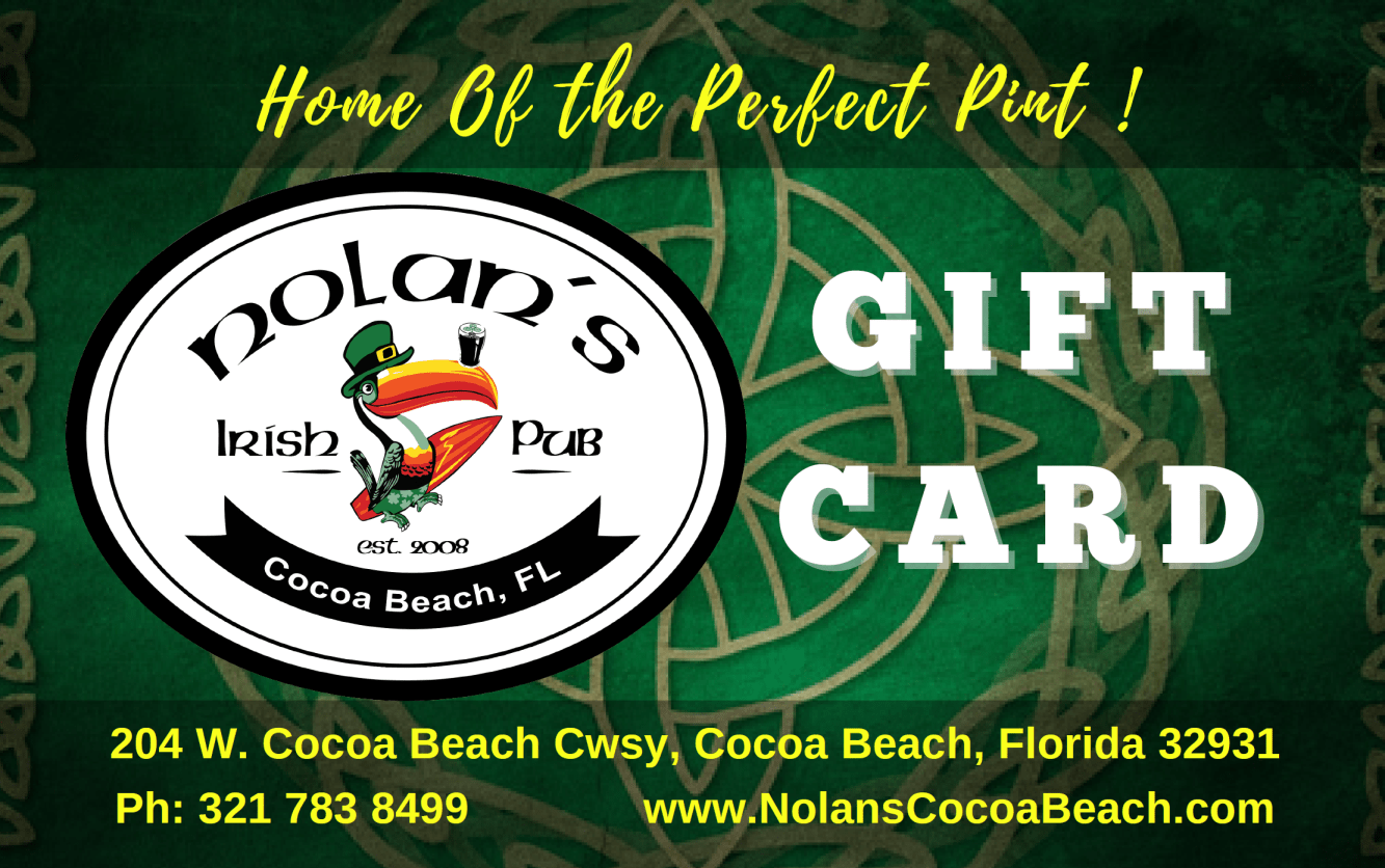 Nolans Irish Pub Gift Card - The Celtic Gift Store - Gift Cards