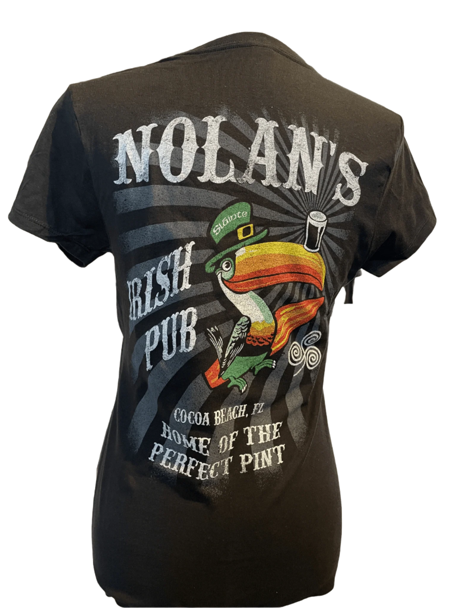 Nolan's Ladies Toucan W/ Background - Round Neck - The Celtic Gift Store - 