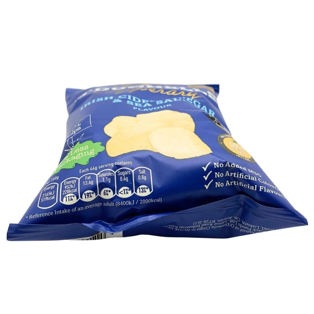 O'Donnells Irish Cider Vinegar and Sea Salt Crisps- 44g