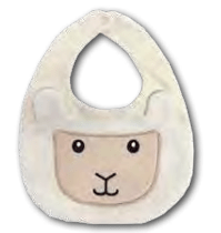 Patrick Francis Cream Sheep Baby Bib - The Celtic Gift Store - Clothing Accessories
