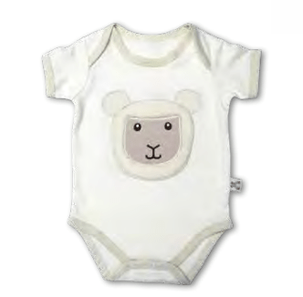 Patrick Francis Cream Sheep Organic Cotton Baby Onesie - The Celtic Gift Store - Clothing Accessories