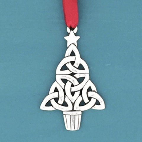 Pewter Trinity Knot Christmas Tree Ornament - The Celtic Gift Store - Drinkware