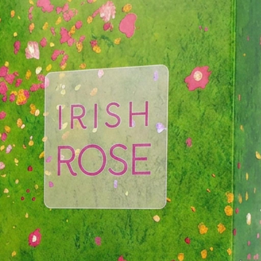 Powerscourt Garden Irish Floral Rose Perfume 1.7 oz box labeled IRISH ROSE on a green background with pink petals.