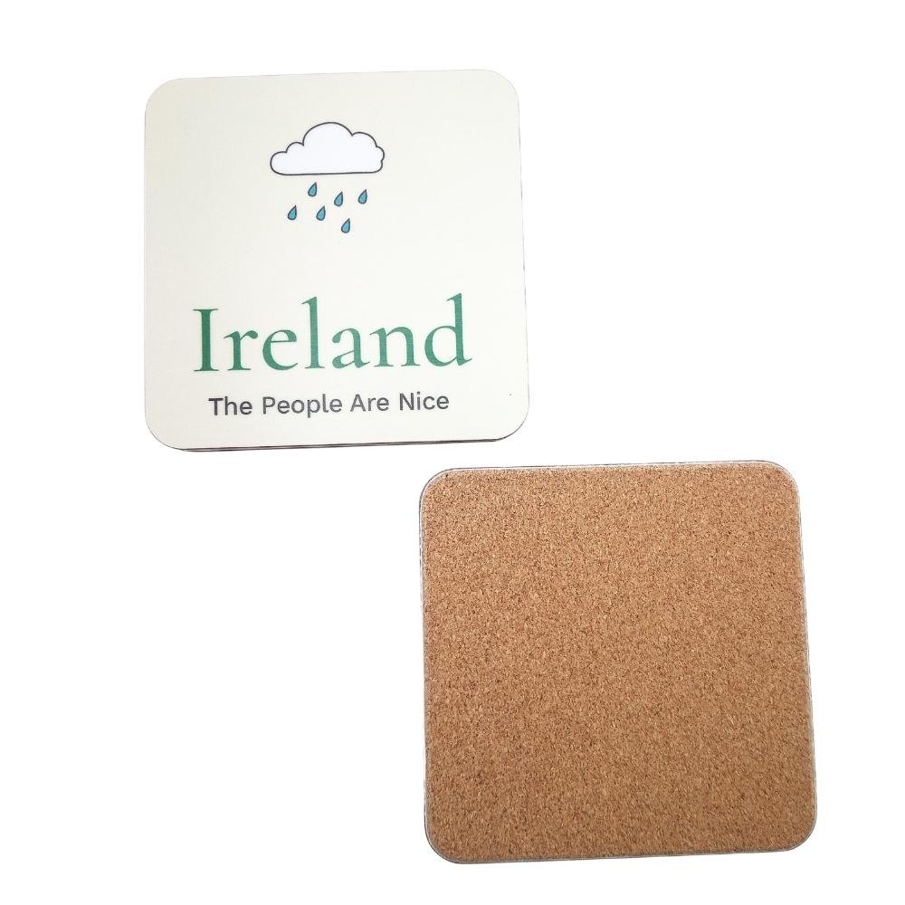 Rainy Ireland 'The People are Nice' Coaster