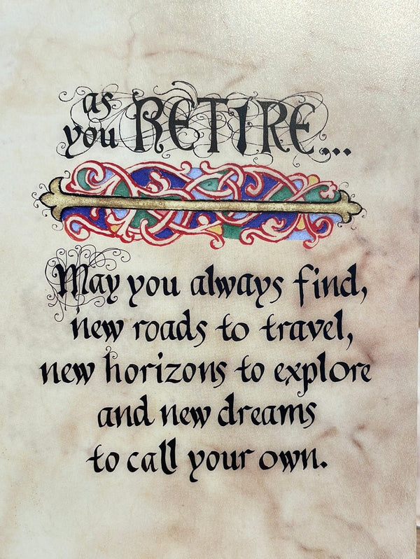 Retirement Blessing in a 8x10 Wooden Frame - The Celtic Gift Store - Home & Garden