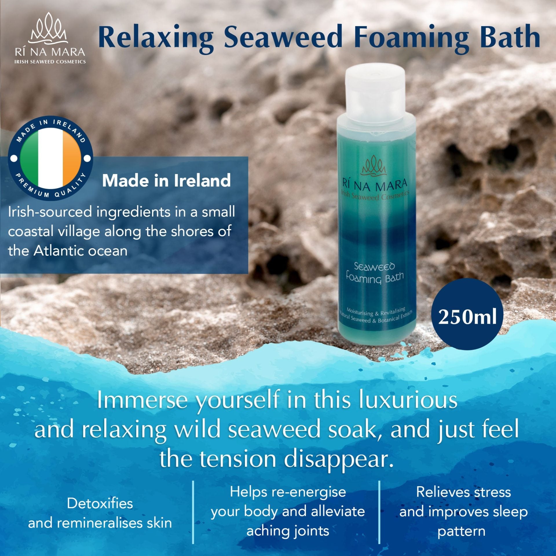 Ri Na Mara Seaweed Foaming Bath - The Celtic Gift Store - Beauty and Wellness