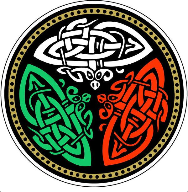 Round Celtic Design Sticker - The Celtic Gift Store - Gift