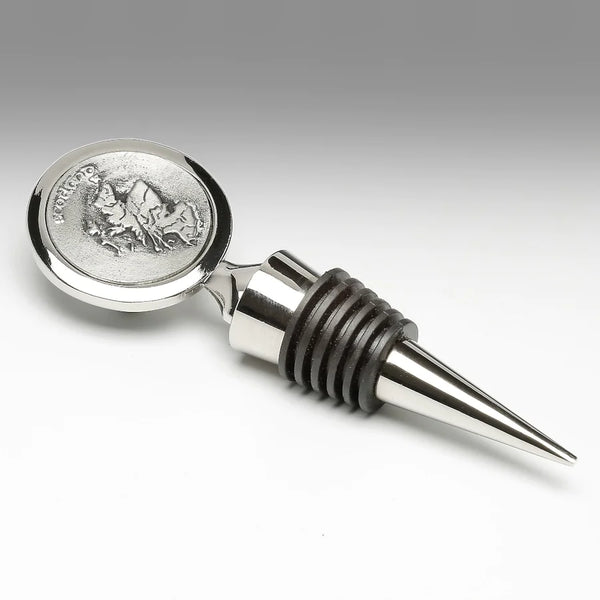 Mullingar Pewter Map of Scotland Wine Stopper