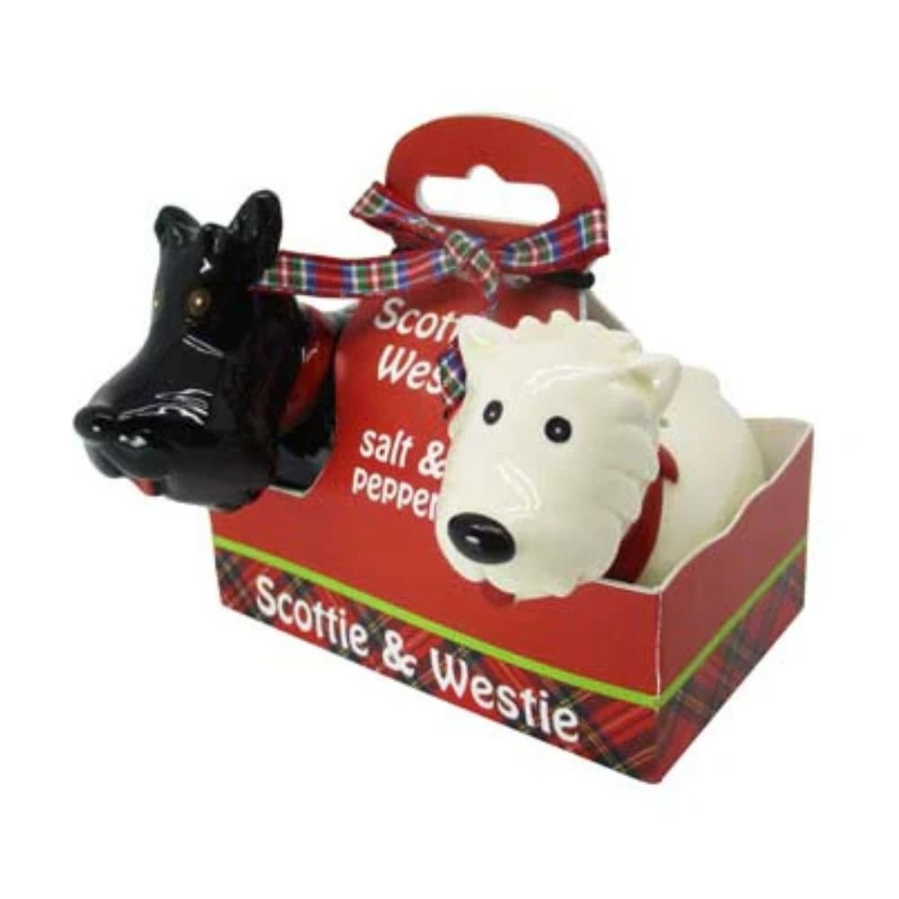 Scottie and Westie Salt and Pepper Shaker Set - The Celtic Gift Store - Tableware