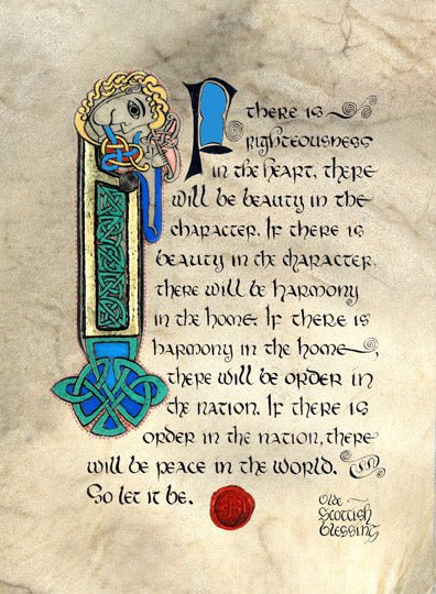 Scottish Blessing 8x10 Matted Print - The Celtic Gift Store - Decor