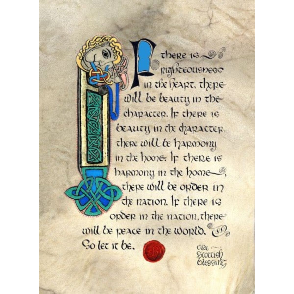 Scottish Blessing 8x10 Matted Print