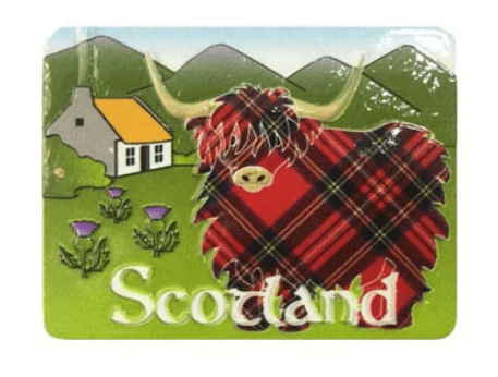 Scottish Highland Cow Scene Magnet - The Celtic Gift Store - Decor