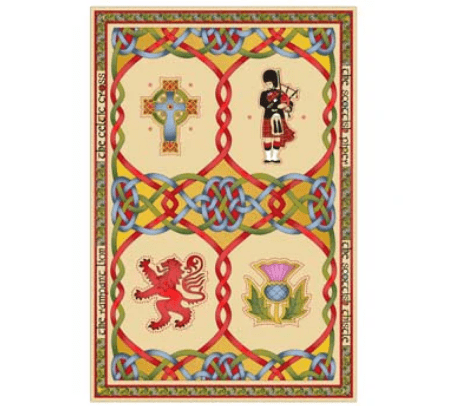 Scottish Tea Towel & Thistle Pot Holder Set - Scottish Weave - The Celtic Gift Store - Kitchenware