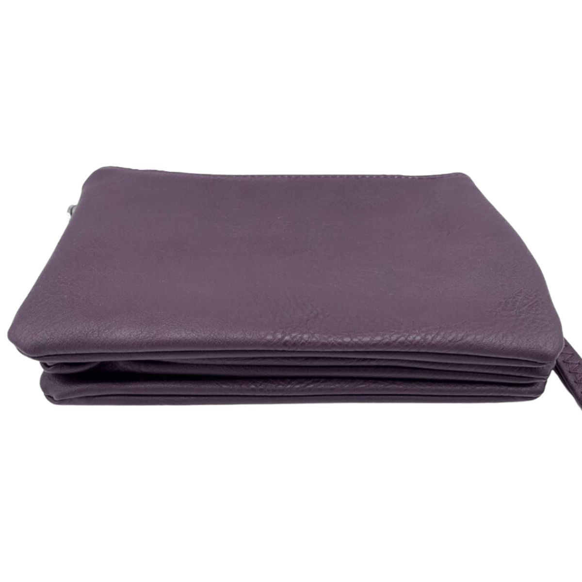 Scottish Thistle Tri Zip Pocket Bag - Black