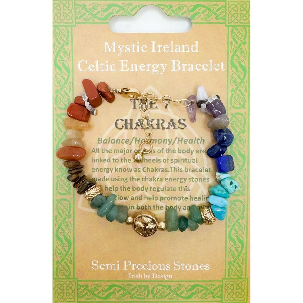 Shamrock Celtic Energy Bracelet - Chakras